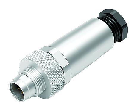 Abbildung M9 Kabelstecker, Polzahl: 7, 3,5-5,0 mm, schirmbar, löten, IP67, mit Schirmmanschette