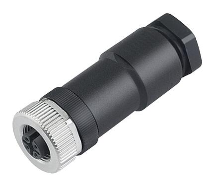 Ábrák M12 kábel aljzat, : 8, 8,0-10,0 mm, árnyékolatlan, csavaros bilincs, IP67, UL 2238, PG 11