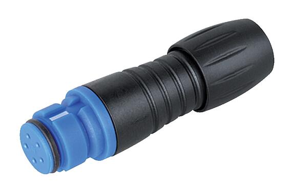 Ilustração Snap-in Tomada de cabo, Contatos: 3, 3,5-5,0 mm, desprotegido, solda, IP67, UL 2238