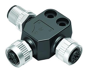Automatisierungstechnik - Sensorik und Aktorik--Zweifachverteiler, T-Verteiler, Stecker - 2 Dosen_765_M12_T_D_SD_79-5255-190-05