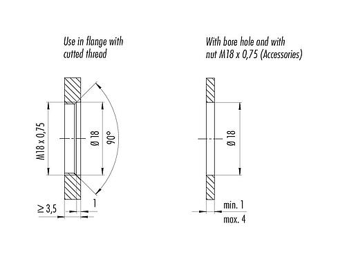 조립 샘플 99 4172 00 08 - M16 케이블 소켓, 콘택트 렌즈: 8, 5.5-9.0mm, 차폐 가능, IDC, IP67