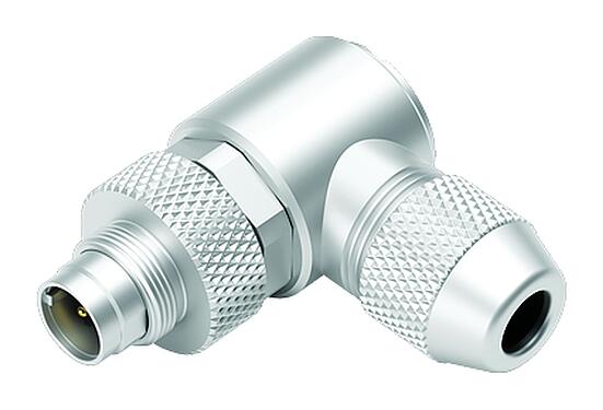 イラストレーション M9 オスアングルコネクタ, 極数: 4, 3.5-5.0mm, シールド可能, はんだ, IP67