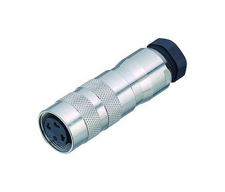 Ilustracja M16 Zeńskie złącze kablowe proste, Kontaktów: 4 (04-a), 6,0-8,0 mm, do ekranowania, zaciskane (kontakty zaciskane należy zamawiać osobno), IP67, UL 2238