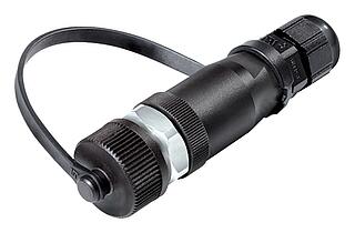 M12 Kabelstecker, Polzahl: 4, 4,0-6,5 mm, ungeschirmt, schraubklemm, IP68/IP69K, für Outdoor Anwendungen, UV-Beständig