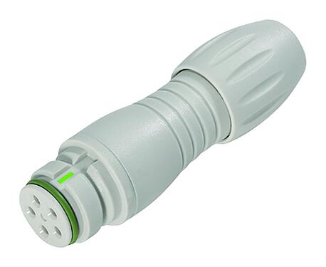 Illustration Snap-In Female cable connector, Contacts: 3, 2.5-4.0 mm, unshielded, solder, IP67