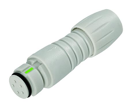 Illustration Snap-In Female cable connector, Contacts: 8, 3.5-5.0 mm, unshielded, solder, IP67
