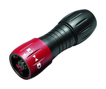 Illustration Bayonet Male cable connector, Contacts: 8, 6.0-8.0 mm, unshielded, solder, IP67