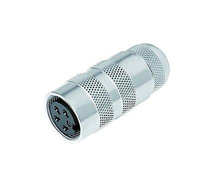 Illustrazione M16 Connettore cavo femmina, Numero poli: 7 (07-a), 4,1-7,8 mm, non schermato, saldare, IP67, UL 2238, Versione corta