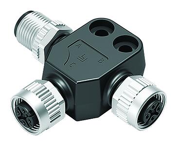 Automatisierungstechnik - Sensorik und Aktorik--Zweifachverteiler, T-Verteiler, Stecker - 2 Dosen_765_M12_T_D_SD_79-5254-190-04
