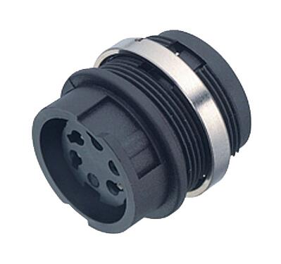 Illustration 99 0620 00 06 - Bayonet Female panel mount connector, Contacts: 6, unshielded, solder, IP40