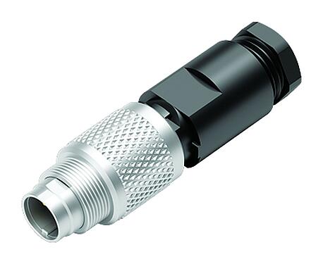 Illustration M9 Male cable connector, Contacts: 3, 3.5-5.0 mm, unshielded, solder, IP67