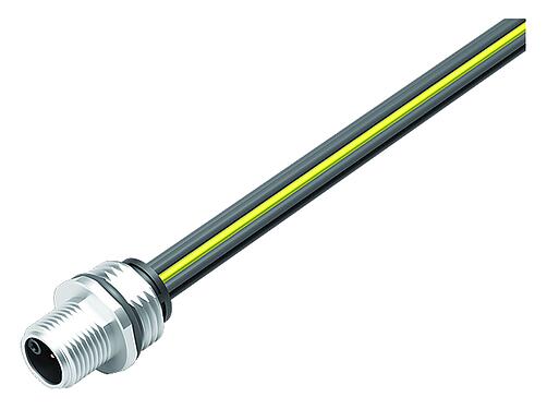 Иллюстрация M12 Фланцевая заглушка, Количество полюсов: 5, не экранированный, одножильные провода, IP68, UL 2238, M16x1,5, Фронтальное крепление