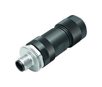 自動化科技-電壓和電源--直頭針頭電纜連接器_823_1_KS_L_4pol_schwarz