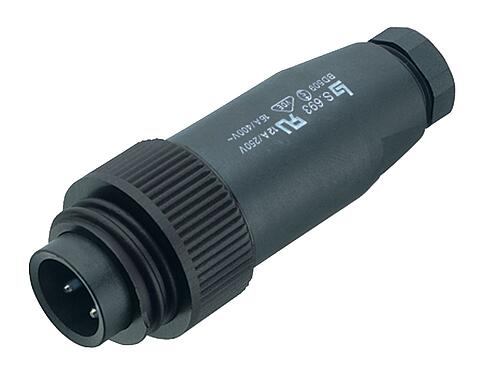 Abbildung RD24 Kabelstecker, Polzahl: 6+PE, 6,0-8,0 mm, ungeschirmt, crimpen (Crimpkontakte müssen separat bestellt werden), IP67, UL, ESTI+, VDE, PG 9
