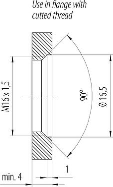Vzorek sestavy M12 Kabelová box, : 8, 5,5-9,0 mm, stínitelné, IDC, IP67