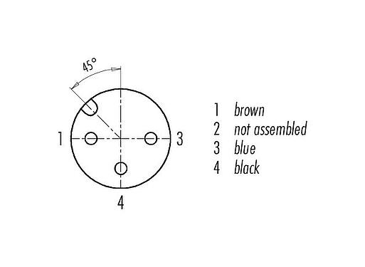 觸點排列 M12 彎角孔頭電纜連接器, : 3, 非遮罩, 預鑄電纜, IP67/IP69K, UL 2238, Ecolab, PVC, 灰色, 3x0.34mm², 不鏽鋼, 2m