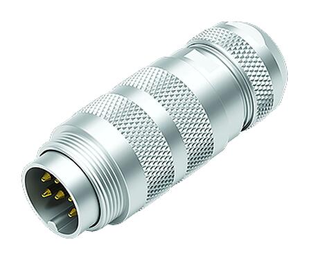 Illustration M16 Male cable connector, Contacts: 3 (03-a), 4.1-7.8 mm, shieldable, solder, IP68, UL 2238, Short version