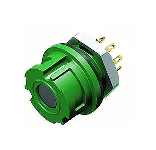 Miniatur Steckverbinder--Flanschdose_770_2_FD_l_black_green