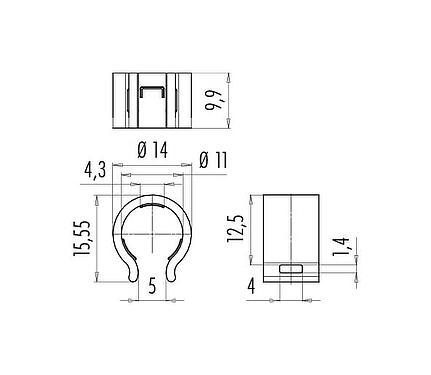Disegno in scala Clip di sicurezza