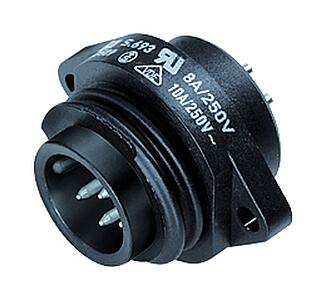 Power Connectors--Male panel mount connector_693_3_6L