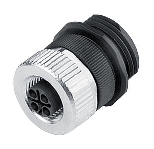 Automatiseringstechniek - Spanning- en Stroomvoorziening--Female panel mount connector_814_4_FD_schrkl_M20x1,5