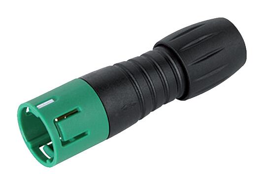Illustration Snap-In Male cable connector, Contacts: 4, 3.5-5.0 mm, unshielded, solder, IP67, UL 2238