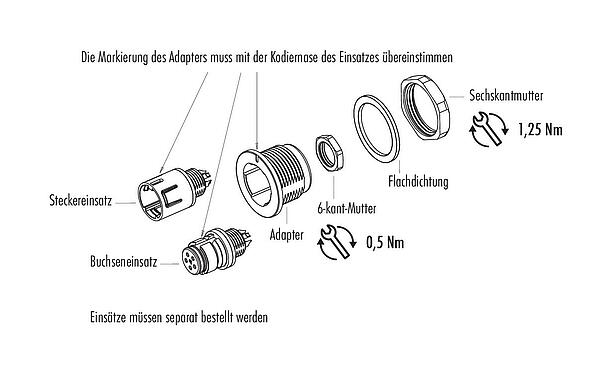 Montageanleitung Snap-In Adapter, ungeschirmt