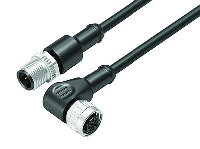 Tecnología de automatización - sensores y actuadores--Cable de conexión conector de cable macho - conector de cable hembra_VL_KSM12-77-3429_WDM12-3434-50003_black