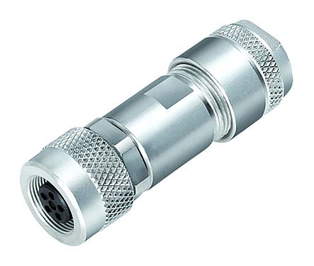 Abbildung M9 Kabeldose, Polzahl: 3, 4,0-5,5 mm, schirmbar, löten, IP67, Irisfeder