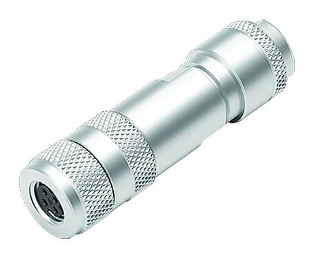 Abbildung M8 Kabeldose, Polzahl: 4, 4,0-5,5 mm, schirmbar, schraubklemm, IP67, M8x1,0, Irisfeder