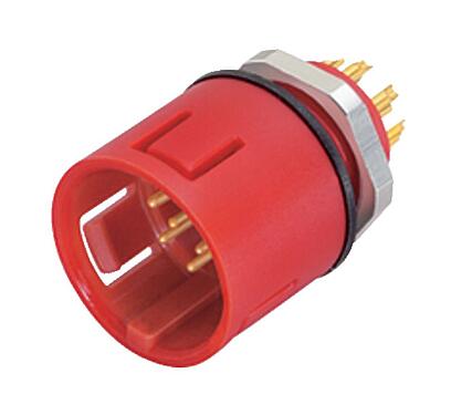 Illustration 99 9115 50 05 - Snap-In Male panel mount connector, Contacts: 5, unshielded, solder, IP67, VDE