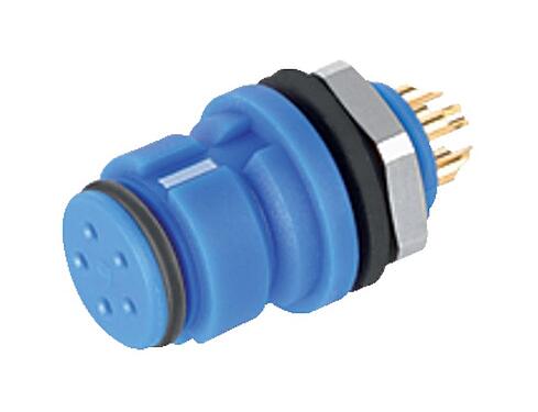 Illustration 99 9216 060 05 - Snap-In Female panel mount connector, Contacts: 5, unshielded, solder, IP67, UL
