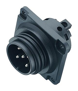 Illustration RD30 Male panel mount connector, Contacts: 24, unshielded, solder, IP65, Front mounting