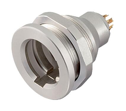 Illustration 09 4916 015 05 - Push Pull Female panel mount connector, Contacts: 5, unshielded, solder, IP67