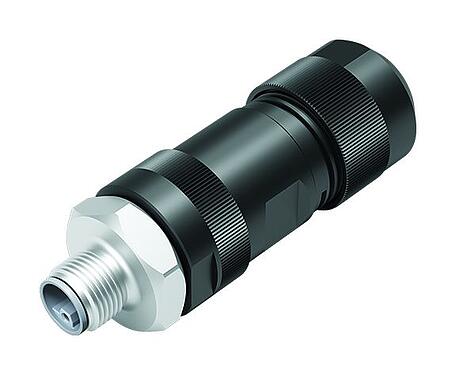 Illustration M12 Connecteur mâle, Contacts: 5, 8,0-13,0 mm, non blindé, pince à visser, IP67, M12x1,0, Acier inoxydable