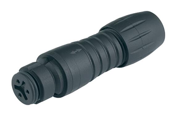 Illustration Snap-In Female cable connector, Contacts: 8, 3.5-5.0 mm, unshielded, solder, IP67, UL 2238