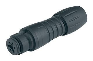 Snap-In Female cable connector, Contacts: 8, 3.5-5.0 mm, unshielded, solder, IP67, UL 2238