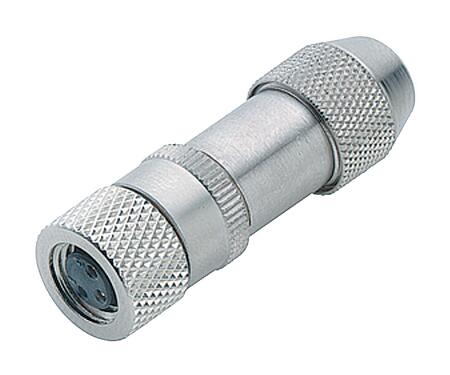 Ábrák M8 kábel aljzat, : 4, 3,5-5,0 mm, árnyékolható, kézi forrasztású, IP67, UL 2238