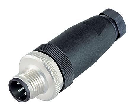 Illustration 99 0429 158 04 - M12 Male cable connector, Contacts: 3, 6.0-8.0 mm, unshielded, screw clamp, IP67, UL