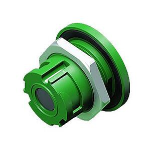 Miniatur Steckverbinder--Flanschdose_770_2_FD_vv_tl_black_green