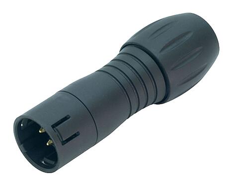 Illustration Snap-In Male cable connector, Contacts: 3, 6.0-8.0 mm, unshielded, solder, IP67, UL 2238, VDE