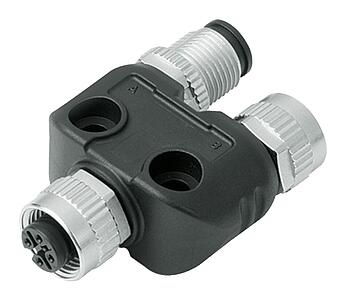 Automatisierungstechnik - Sensorik und Aktorik--Zweifachverteiler, Y-Verteiler, Stecker - 2 Dosen_765_2fach_M12D_M12S_M12D