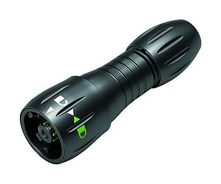 Abbildung Bajonett Kabelstecker, Polzahl: 8, 2,5-4,0 mm, ungeschirmt, löten, IP67