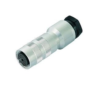 M16 Kabeldoos, aantal polen: 7 (07-a), 8,0-10,0 mm, schermbaar, soldeer, IP67, UL 2238, met afschermring