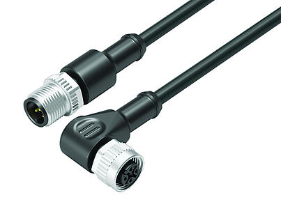 Tecnología de automatización - sensores y actuadores--Cable de conexión conector de cable macho - conector de cable hembra_VL_KSM12-77-3429_WDM12-3434-50005_black
