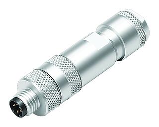 M8 Phích cắm cáp, Số lượng cực : 4, 4,0-5,5mm, có thể che chắn, kẹp vít, IP67, Lò xo iris