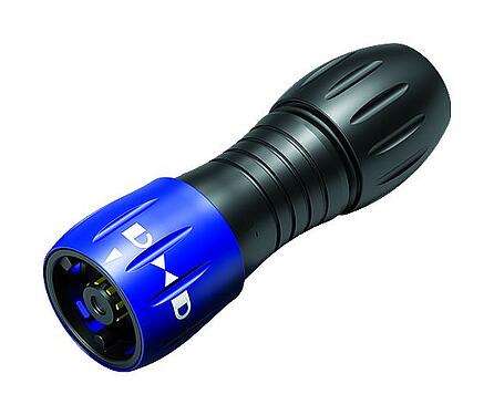 插圖 卡扣式 直頭針頭電纜連接器, : 8, 6.0-8.0mm, 非遮罩, 焊接, IP67