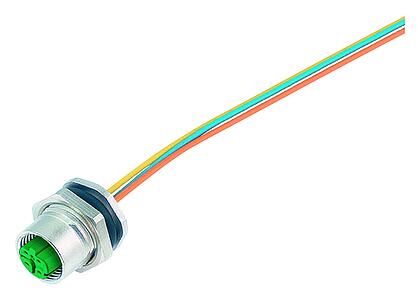 Automatisierungstechnik - Datenübertragung--Flanschdose_825_4_F_gruen