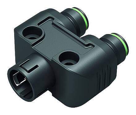 Illustration Snap-In Twin distributors, Y-distributor, Contacts: 5, unshielded, pluggable, IP67, UL 2238, VDE