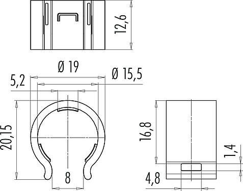 Disegno in scala Clip di sicurezza